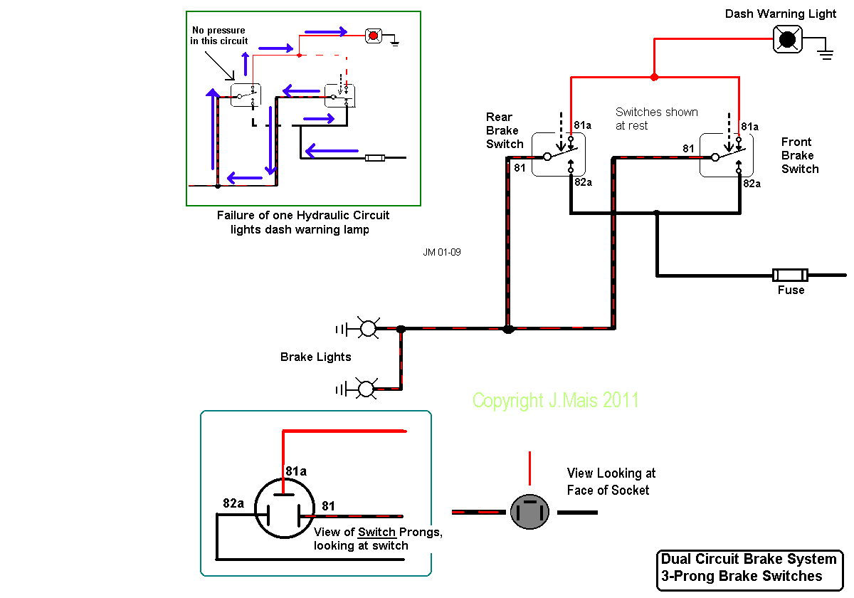 basic brake light switch wiring diagram